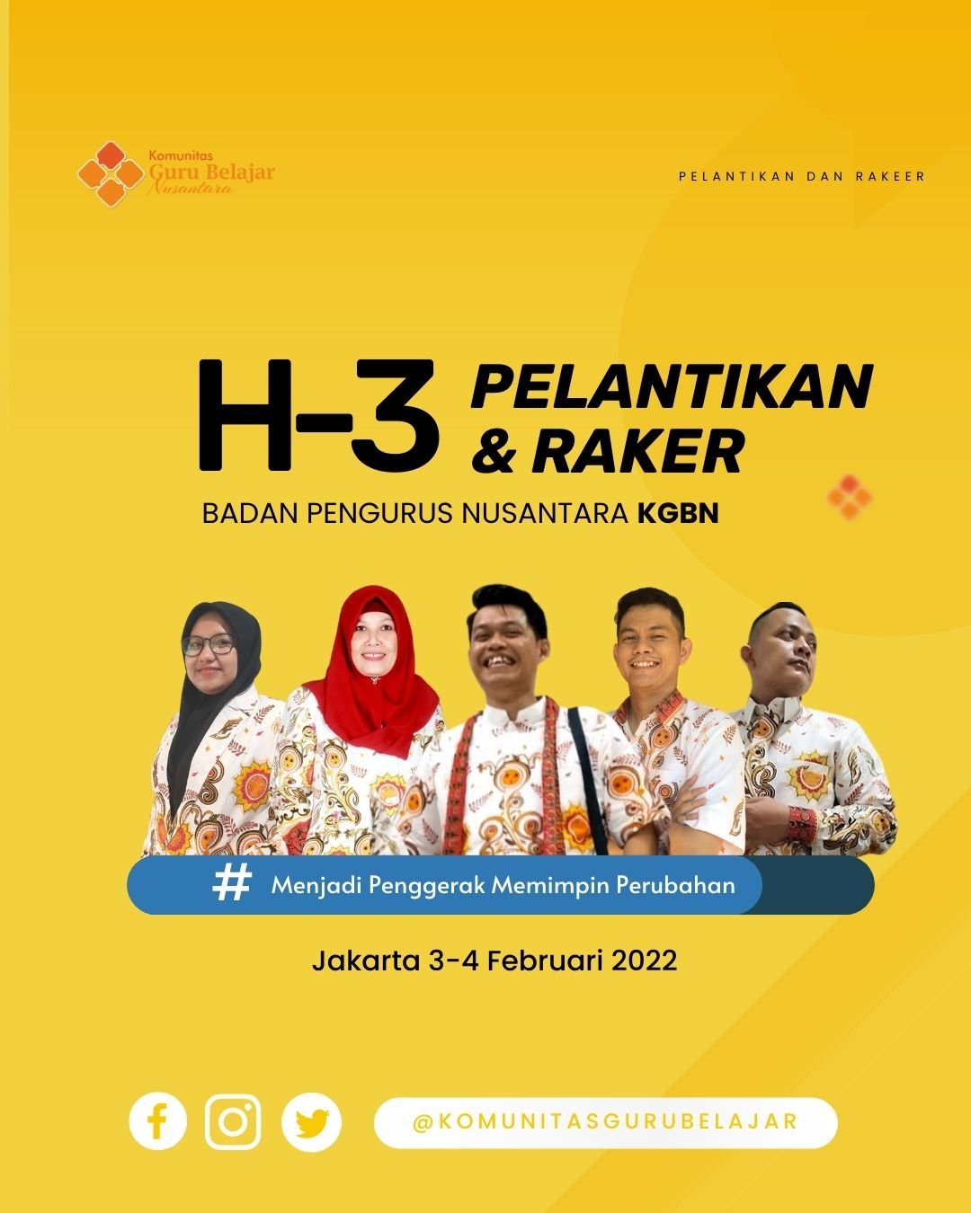 Pelantikan dan Rapat Kerja BPN KGBN